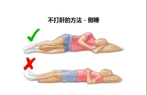 打鼾的正确姿势